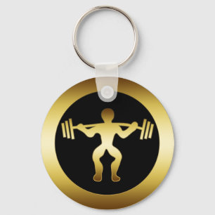 GOLD WEIGHTLIFTER SCHLÜSSELANHÄNGER