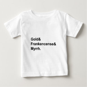Gold Weihrauch & Myrrhe Geschenke der Magier Baby T-shirt