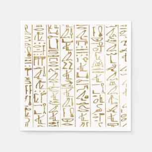 Gold & Weiß Ägyptisch Ägypten Glam Moderner Chic P Serviette