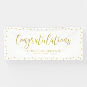 Gold & Weiß   Gratulationsparty, Eventbanner Banner