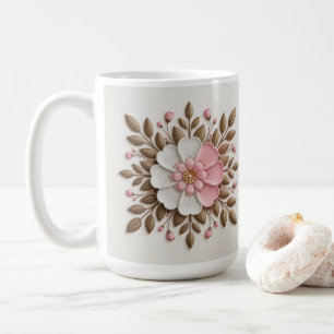 Gold Weiß Pink Klassische Weiße Tasse