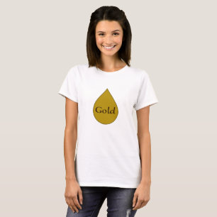 Gold, welches das 1-jährige T-Shirt der