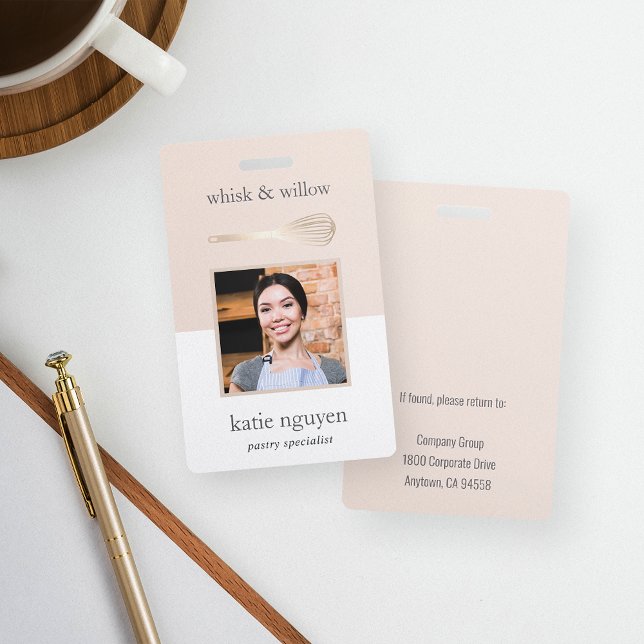 Gold Whisk Bakery / Caterer Mitarbeiter Foto ID Ausweis (Von Creator hochgeladen)