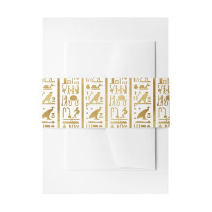 Gold & White Ägypten Egypt Glam Modern Chic Party Einladungsbanderole