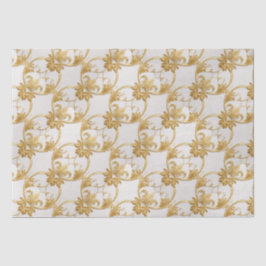 Gold White AI Art Tissue Paper Seidenpapier