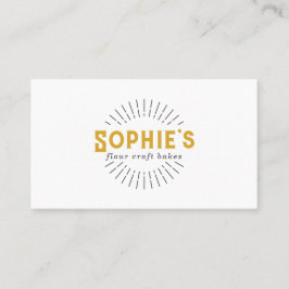Gold White Baker Baker Bakeholder Logo Business Ca Visitenkarte