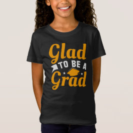 Gold White Glade zu einem Grand Abschluss Girls' T-Shirt