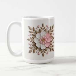 Gold White Pink Classic White Mug Kaffeetasse