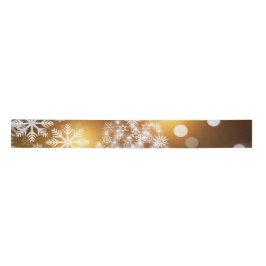 Gold White Satinband