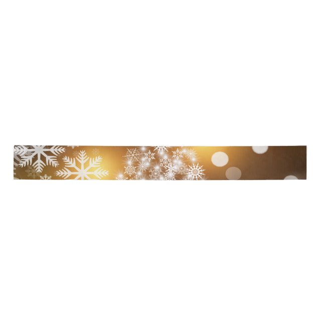 Gold White Satinband (Vorderseite)
