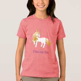 Gold White Unicorn Dream Tri-Blend Shirt