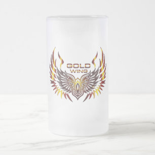Gold Wing Bierglas Mattglas Bierglas