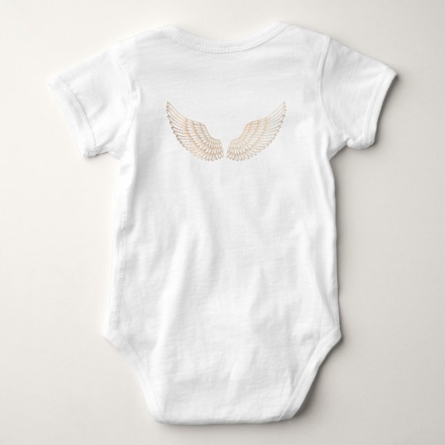 Gold Wings Baby Bodysuit Strampler (Rückseite)