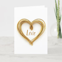 Gold Wire Herz für das Jubiläum