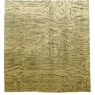 Gold Wood Glitzer Textur Hintergrund Duschvorhang