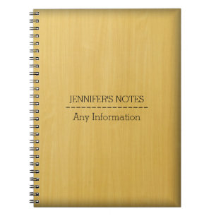 Gold Wood Grain Textur Notizblock