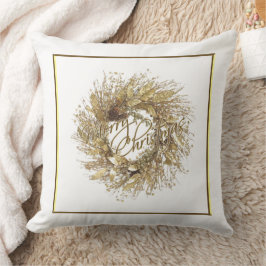 Gold Wreath Frohe Weihnachtsbaumkissen Kissen