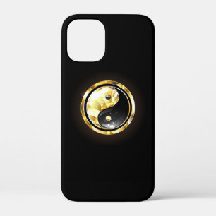 Gold Yin Yang auf schwarz Case-Mate iPhone Hülle