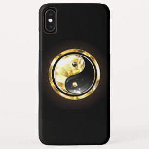 Gold Yin Yang auf schwarz Case-Mate iPhone Hülle