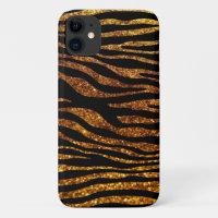 Gold Zebra, Glitzer Zebra, Zebra Print, Streifen