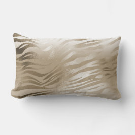 Gold Zebra & Leopard Print Ombre    Lendenkissen