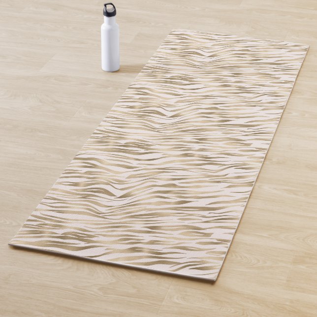 Gold Zebra Print Yogamatte (Beispiel)