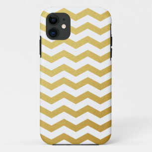 Gold Zickzack Muster iPhone Case