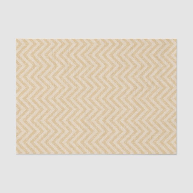 Gold Zickzack Seidenpapier (Vorderseite)