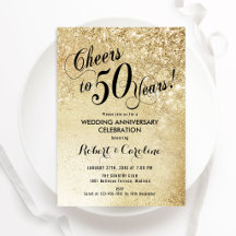 Gold zum 50. Jahrestag der Hochzeit