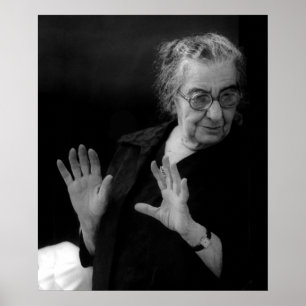 Golda Meir, israelischer Ministerpräsident Poster