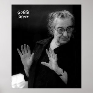Golda Meir, israelischer Ministerpräsident Poster