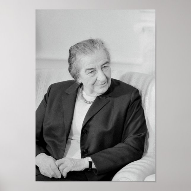 Golda Meir - israelischer Premierminister Poster (Vorne)