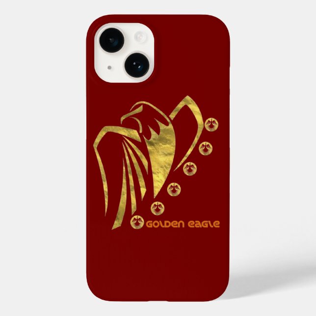 Goldadler Case-Mate iPhone 14 Hülle (Rückseite)