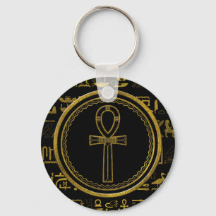 Goldägypter Ankh Quersymbol Schlüsselanhänger