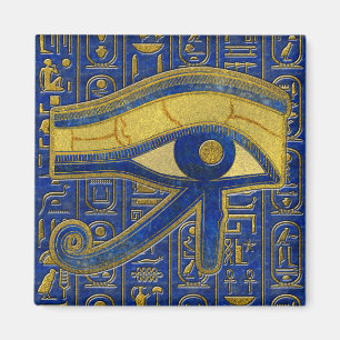Goldägyptisches Auge von Horus - Wadjet Magnet