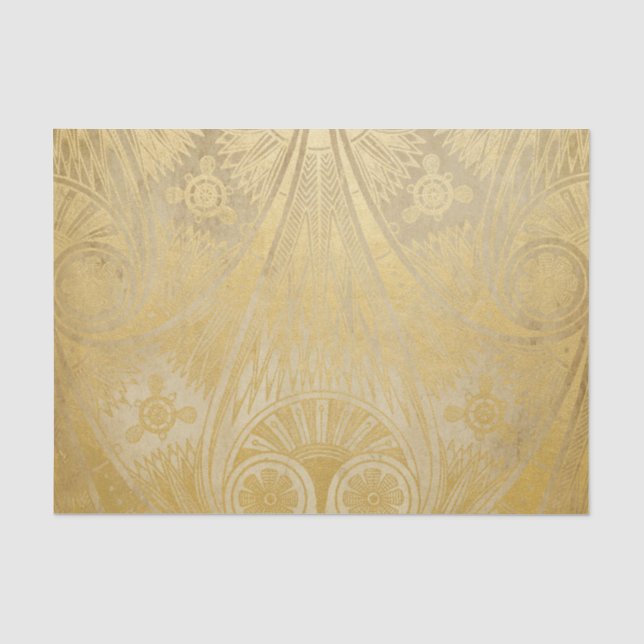 Goldägyptisches Rolle-Entwurfs-Seidenpapier Seidenpapier (Vorderseite)