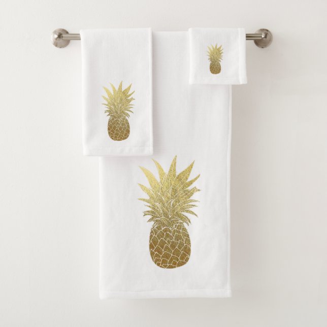 Goldananas-Badezimmer-Tuch-Set Badhandtuch Set (Insitu)