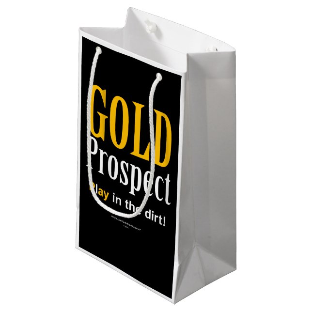Goldaussicht Kleine Geschenktüte (Vorderseite Schrägansicht)