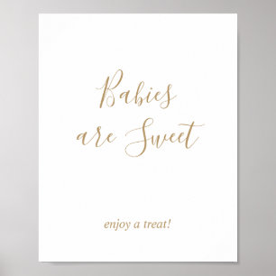 Goldbabys sind süße Leckereien, die unterzeichnen Poster