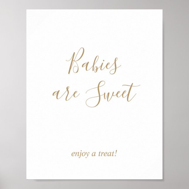 Goldbabys sind süße Leckereien, die unterzeichnen Poster (Vorne)