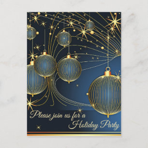 Goldball für eine magische Nachtkarte Postkarte