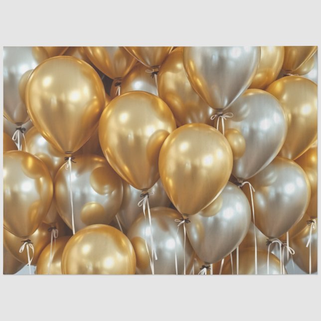Goldballonpapier Seidenpapier (Vorderseite)