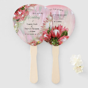 Goldband & Fuchsia Protea Bouquets Fächer