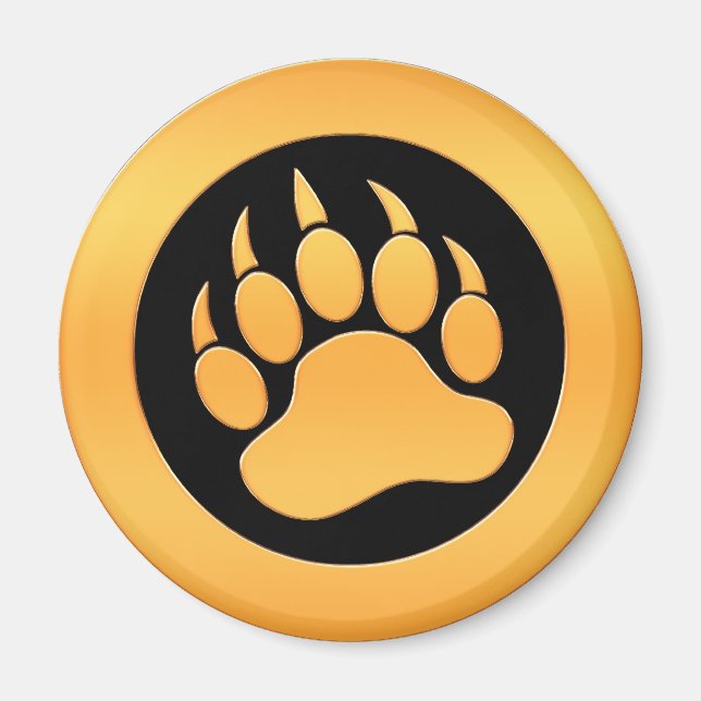 Goldbärenpaw Magnet (Vorne)