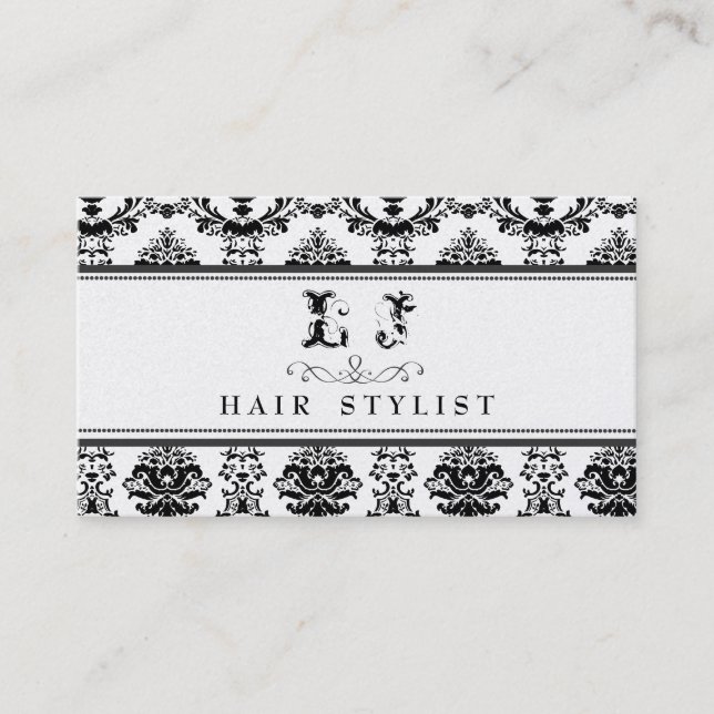GOLDbarocke elegante Friseursalon-Visitenkarte Visitenkarte (Vorderseite)