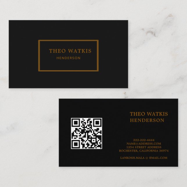 Goldbarren-Dorsch-Bearbeitung Visitenkarte (Vorne/Hinten)