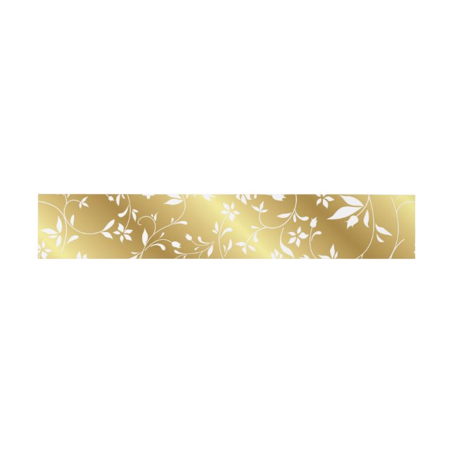 Goldbarren Einladungsbanderole (Flach)
