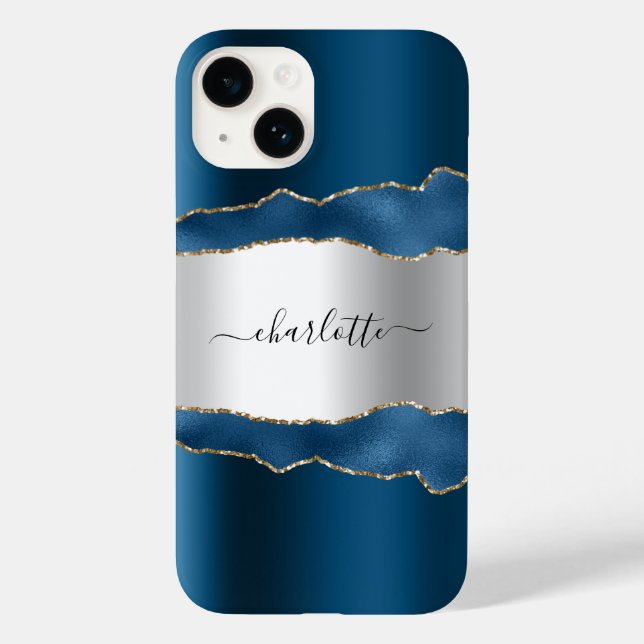 Goldbarren-Goldbarren-Marmor Case-Mate iPhone 14 Hülle (Rückseite)