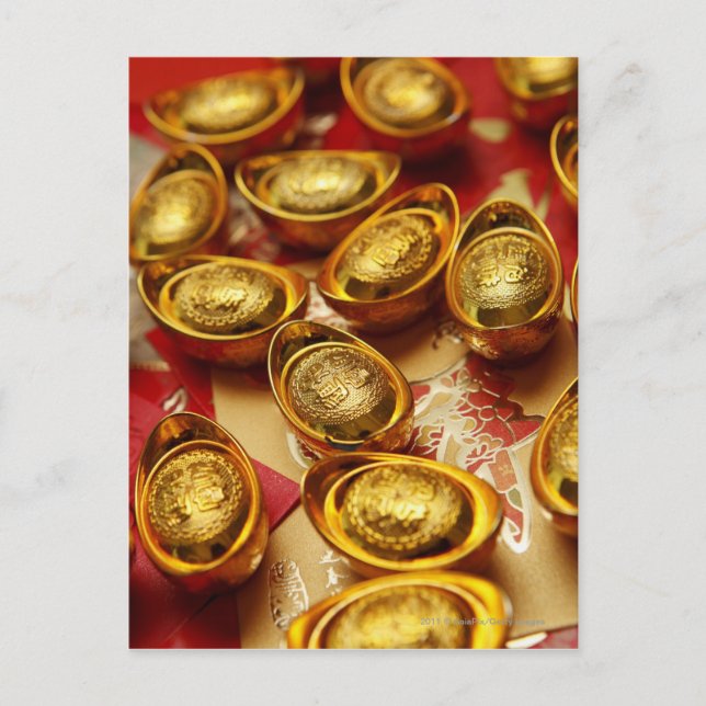 Goldbarren Postkarte (Vorderseite)