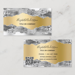 Goldbarren-QR-Code Visitenkarte